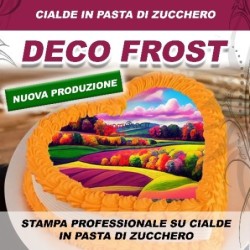 A4 - CIALDA EDIBILE - DECO FROST - FOGLI IN PASTA DI ZUCCHERO - 20 Fo