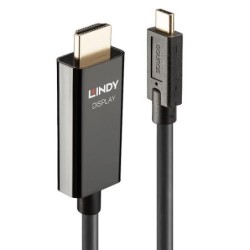Lindy 43315 cavo e adattatore video 5 m USB tipo-C HDMI tipo A (Stand