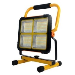 Elbat Foco Solar LED 80W 650lm - Panel Solar Integrado 6V, 3W - Bater